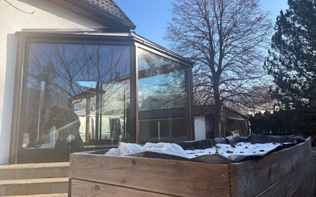 Wooden conservatory renovation in Ybbs an der Donau